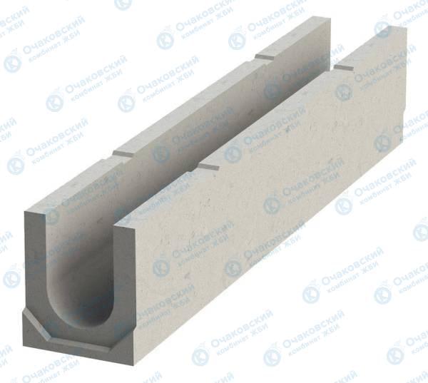 Лоток водоотводный бетонный RAINPLUS DN 100 H 165, С 250